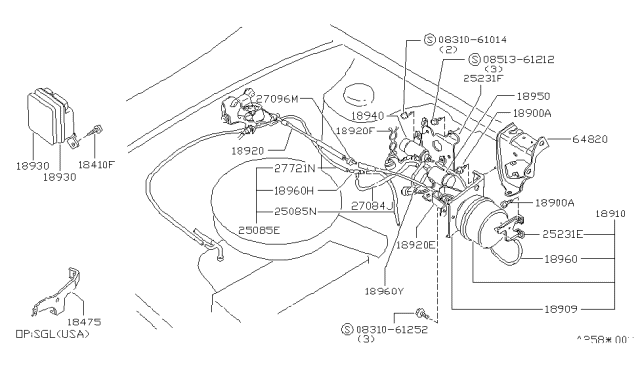 1983 Nissan Stanza  Controller ASCD Diagram for 1893089903