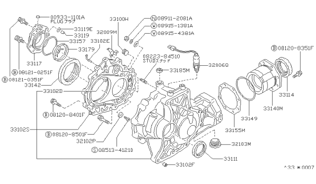 1989 Nissan Sentra  Plug Diagram for 009331101A