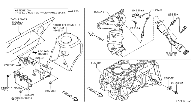 2014 Nissan Cube  Bracket-Harness Diagram for 24239EN00C