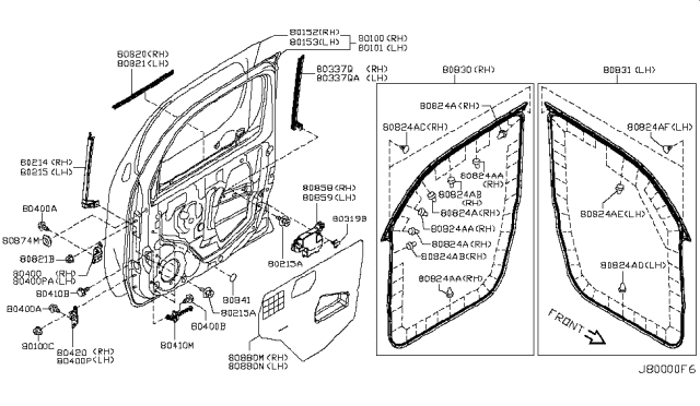 2009 Nissan Cube  Door Front LH Diagram for HMA0A1FCMA