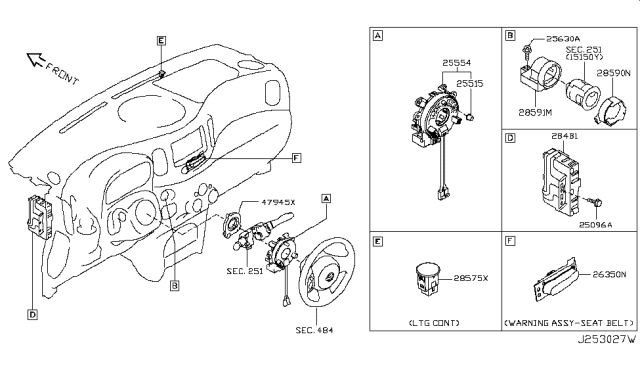 2013 Nissan Cube  Antenna Assy-Immobiliser Diagram for 28590ED000
