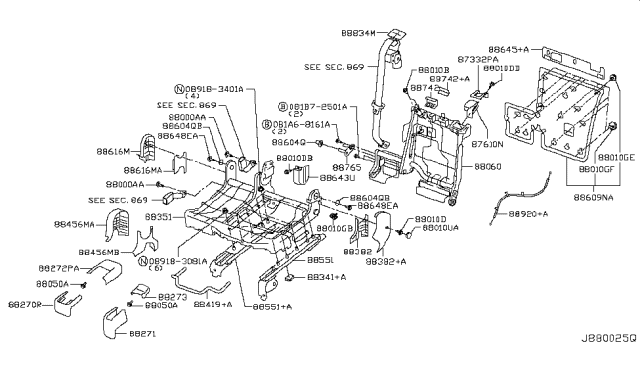 2017 Nissan Rogue  Cap-Screw Diagram for 885994BK5A