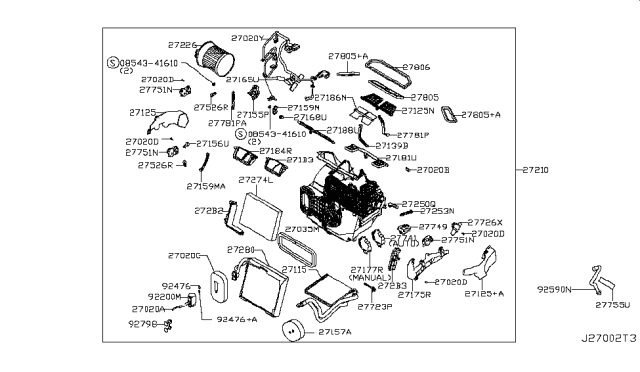 2017 Nissan Rogue  Screw Diagram for 271112Y00A