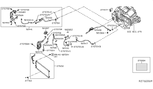2015 Nissan Leaf  Clamp Diagram for 925503NK0B