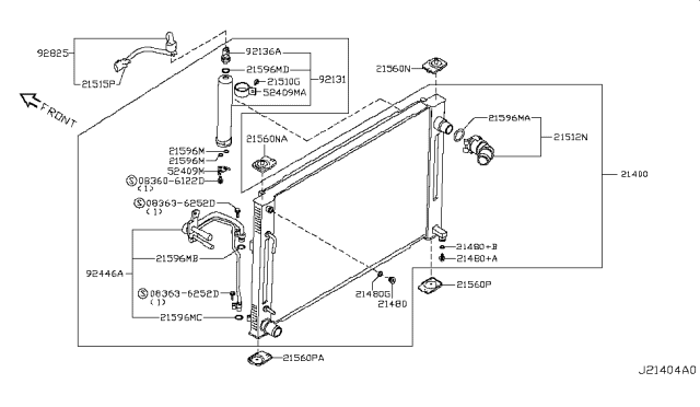 2016 Nissan 370Z  Seal-O Ring Diagram for 92471BA62A