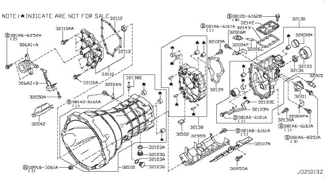 2019 Nissan 370Z  Extension Assy-Rear Diagram for 32130CD76B