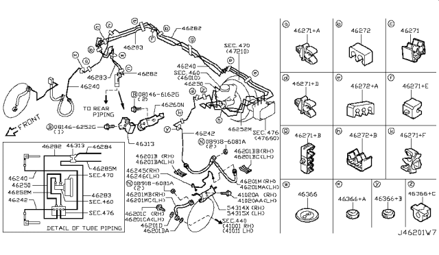 2019 Nissan 370Z  Insulator Diagram for 46272JG41B