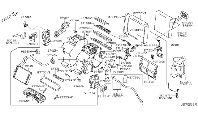 2010 Nissan 370Z  Link Assy-Side Diagram for 27155AL510