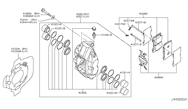 2012 Nissan 370Z  Pin Diagram for 41217JL00A