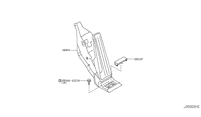 2016 Nissan 370Z  Cap-Bolt Diagram for 18019EG00A