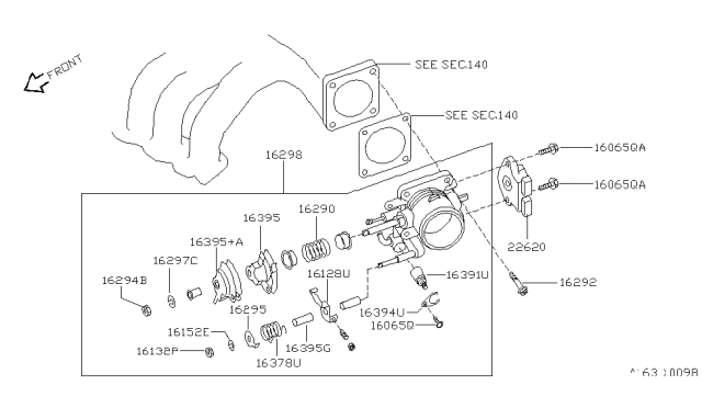 1995 Nissan Quest  Switch Throttle Diagram for 2262012G11
