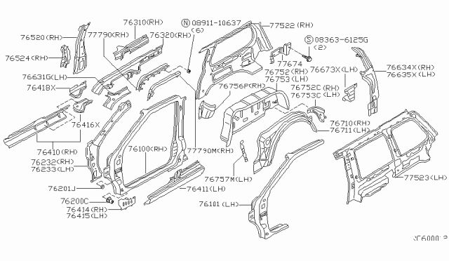 1998 Nissan Quest Plug Diagram for 0165800421