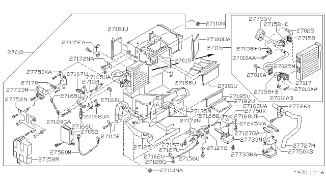 1992 Nissan 300ZX  Nut Diagram for 0122100113