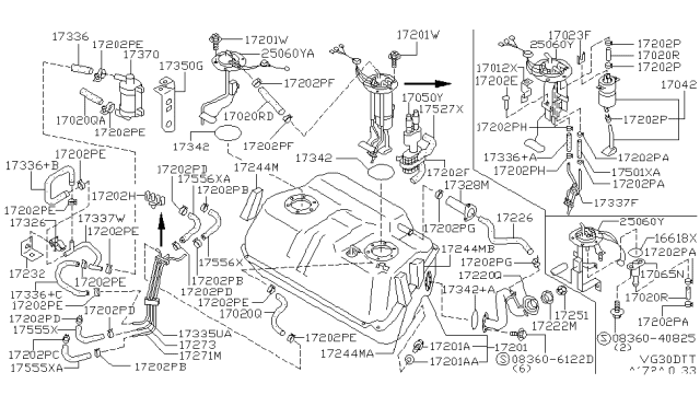 1991 Nissan 300ZX  Screw Machine Diagram for 083606122D