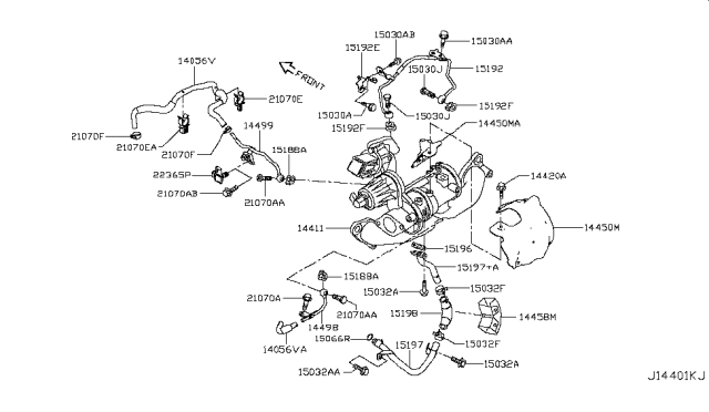 2019 Nissan Sentra  Sensor Assy-Boost Pressure Diagram for 223651TT0A