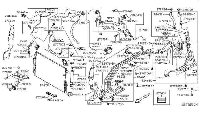 2011 Nissan Quest  Clip Diagram for 175750W010
