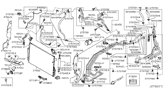 2012 Nissan Quest Seal-Rubber Diagram for 921821AA0C