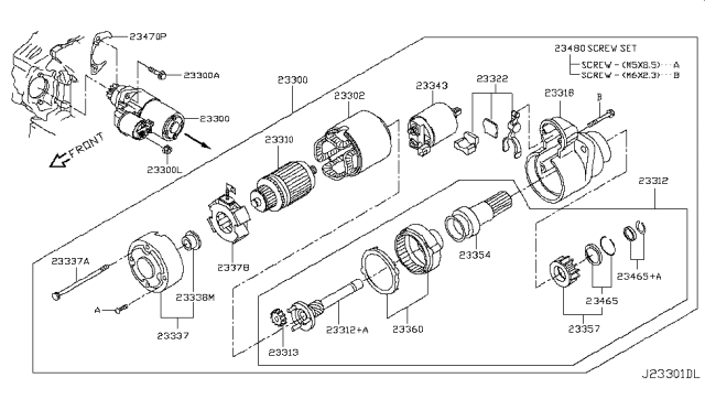 2015 Nissan Quest  YOKE Diagram for 23302JA10A