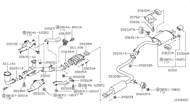2002 Nissan Maxima  Bolt - Hex Diagram for 081B70351A