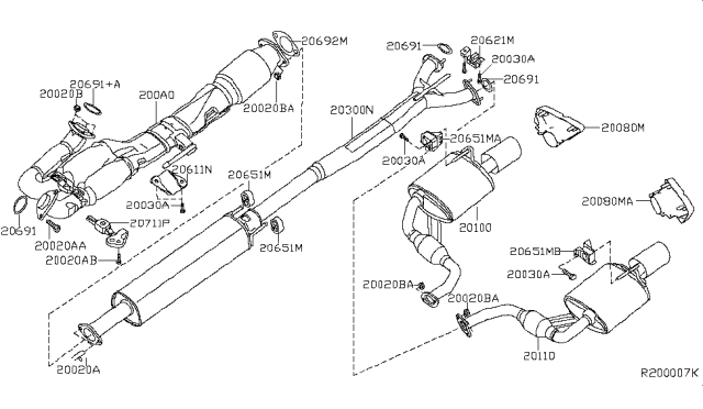 2018 Nissan Maxima  Bolt Diagram for 011250076U