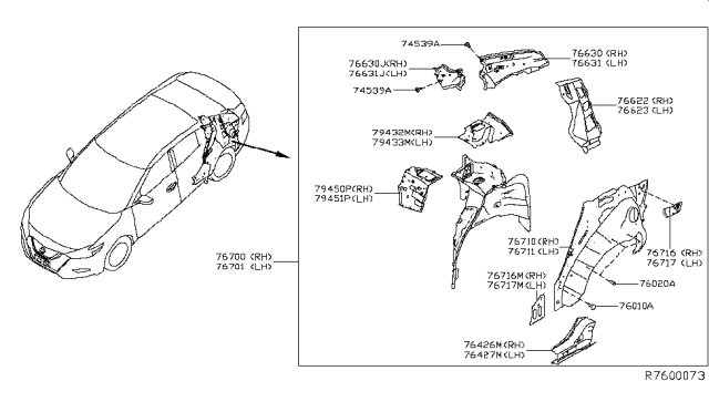 2016 Nissan Maxima Bolt Diagram for 011380003U