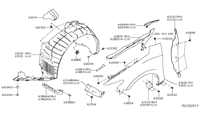 2016 Nissan Maxima  Clip Diagram for 0155305233