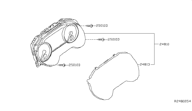 2016 Nissan Maxima  Instrument Cluster Diagram for 248104RA0A