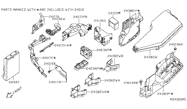 2013 Nissan Maxima Protector-Harness Diagram for 24271JA00A
