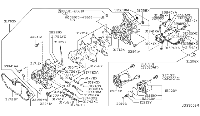 2013 Nissan Armada  Seal-O Ring Diagram for 152260W420