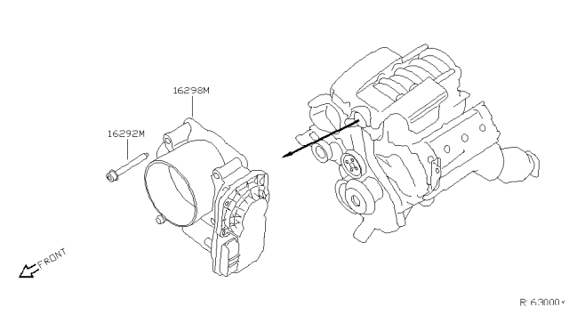 2009 Nissan Armada Bolt-Socket Diagram for 161227S00A