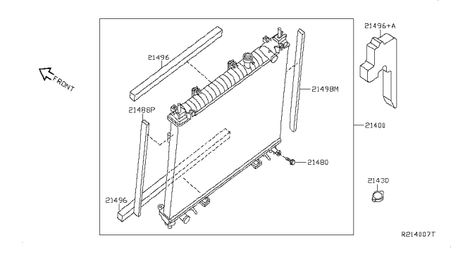 2009 Nissan Armada  Cap Assembly-Radiator Diagram for 214307S001