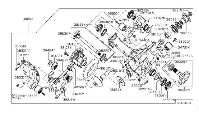 2013 Nissan Armada  Hose-Breather Diagram for 310987S10A