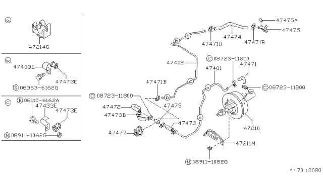 1988 Nissan Van  GROMMET-Heater Diagram for 2736318200