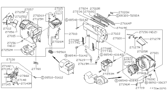 1989 Nissan Van  Screw Diagram for 0854051642