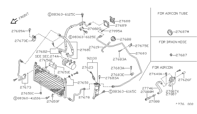 1988 Nissan Pulsar NX  Hose, High Diagram for 9249061A20