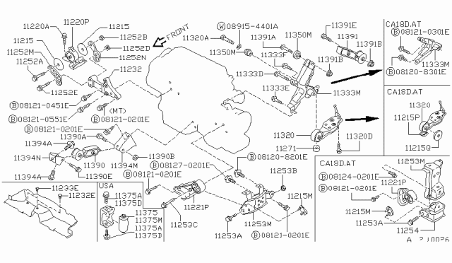 1989 Nissan Pulsar NX  Plug Diagram for 0165801501