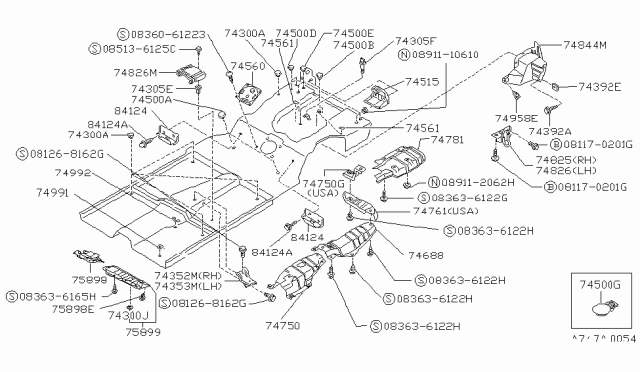 1988 Nissan Pulsar NX  Plug Diagram for 062121200P