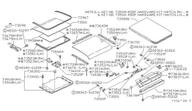 1988 Nissan Pulsar NX  Screw PAN/HEAD Diagram for 0831051297