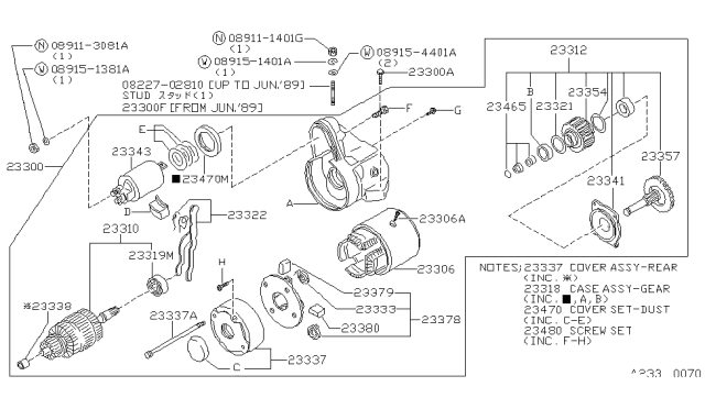 1988 Nissan Maxima  Nut-Hex Diagram for 089111401G