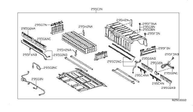 2011 Nissan Altima  Harness Assy-Battery Diagram for 295G0JA82A