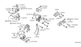 Diagram for 2004 Nissan Maxima Engine & Trans Mounting