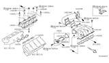 Diagram for 2006 Nissan Maxima Exhaust Manifold