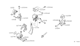 Diagram for 2004 Nissan Maxima Engine & Trans Mounting