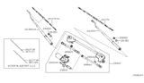 Diagram for 2006 Nissan Xterra Windshield - Wiper & Washer Components