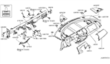 Diagram for 2003 Nissan Murano Instrument Panel Components
