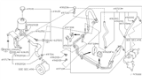Diagram for 2001 Nissan Xterra P/S Pump & Hoses, Steering Gear & Linkage