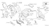 Diagram for 2002 Nissan Maxima Front Seat Components