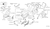 Diagram for 2002 Nissan Maxima Front Seat Components
