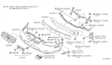 Diagram for 2003 Nissan Maxima Front Bumper