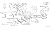 Diagram for 2002 Nissan Maxima Front Seat Components